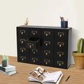 16 Wooden Drawers Drawer Desk Box, Organizer Herb New Storage Apothecary Cabinet