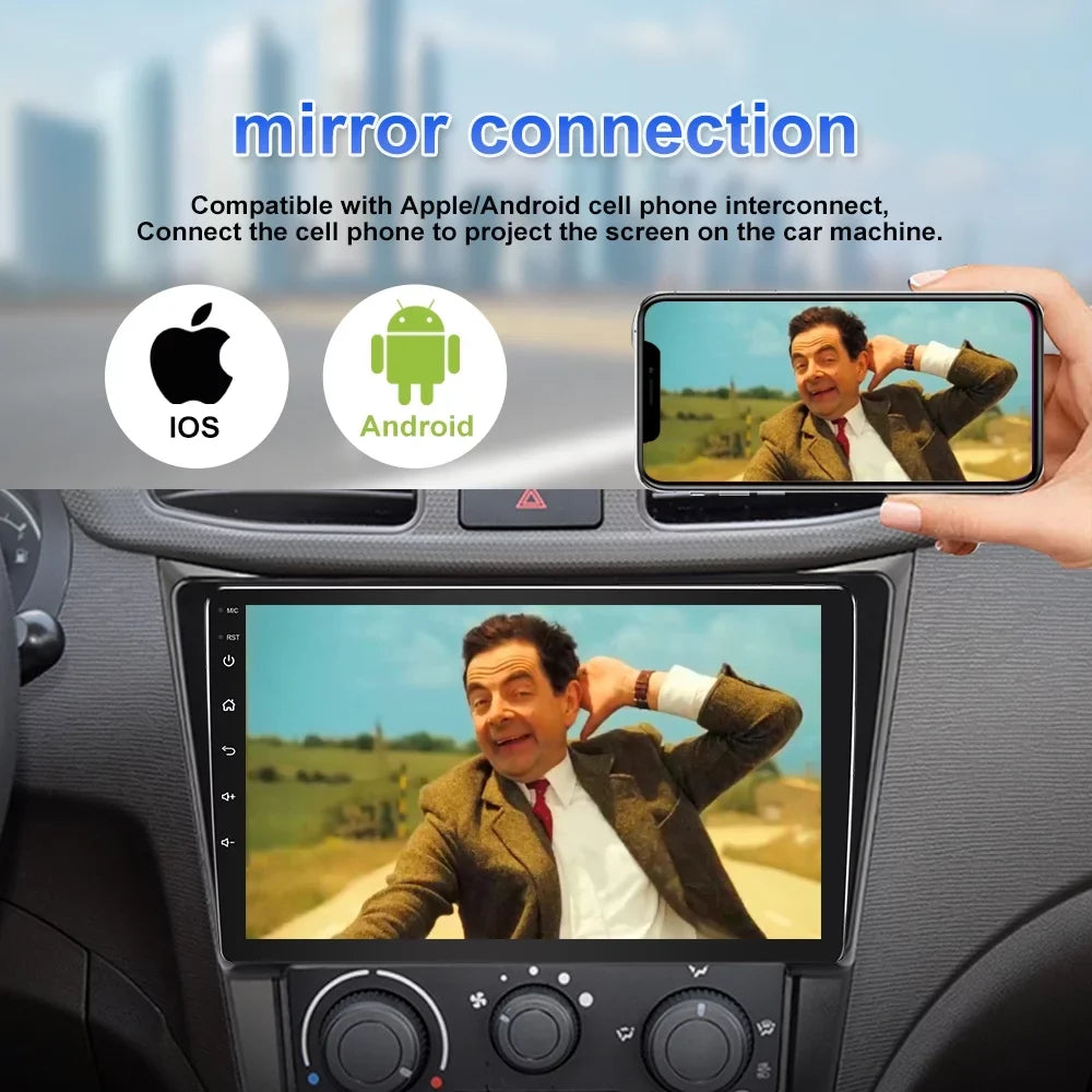 Screen Wireless Car Android Support Stereo 10 JMANCE 9" for Touch Radio Auto CarPlay 2011-2014 Andriod Sienna
