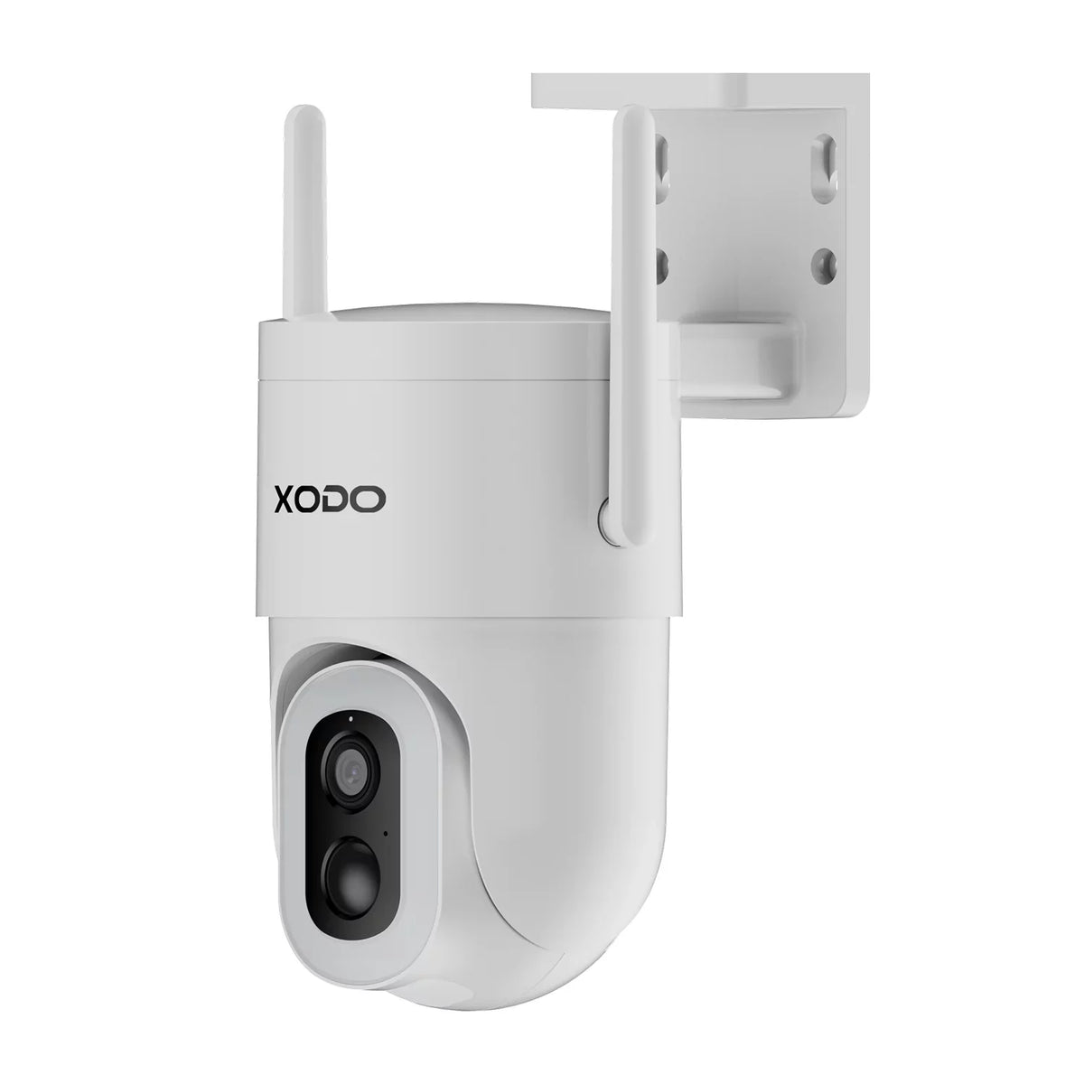 Remote with Security for E15 Pan-Tilt Siren, 2K Vision, 2-Way 3MP App Solar Cloud/SD Home Motion Detection, Camera Color Floodlight – View System, Night exterior Wireless Audio, 360° Cam XODO