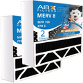 FILTERS Pack 5 to WICKED by & AIR. Eliminator Air with MERV CLEAN Bear AIRX 2 Filter Filter Odor MPR Air Carbon Compatible 700 255649-102 Comparable FPR 8 20x25x5