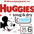 54 Count) 6 dimension and Snug Diapers Pack, (54 Baby HUGGIES Dry Count Big
