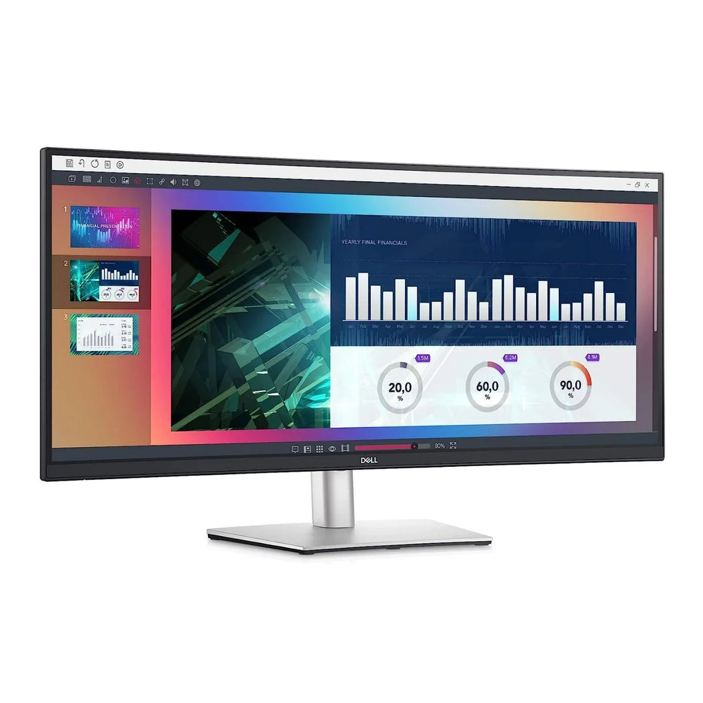 Refurbished) Ultrawide Curved Monitor 34-Inch WQHD (Certified USB-C P3421W