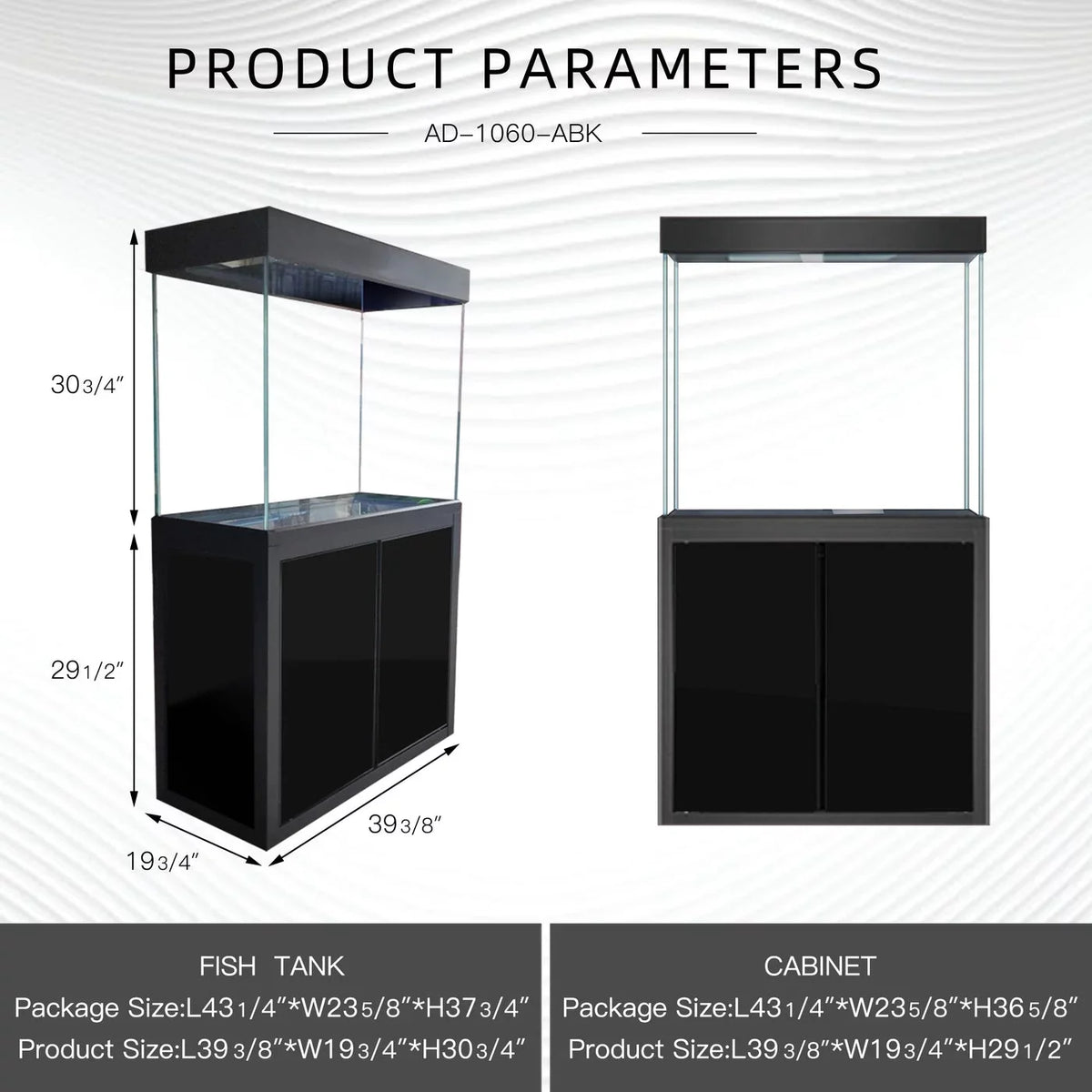 Gallon Aqua Tempered 100 Aquarium Dream Glass All-in-one Black