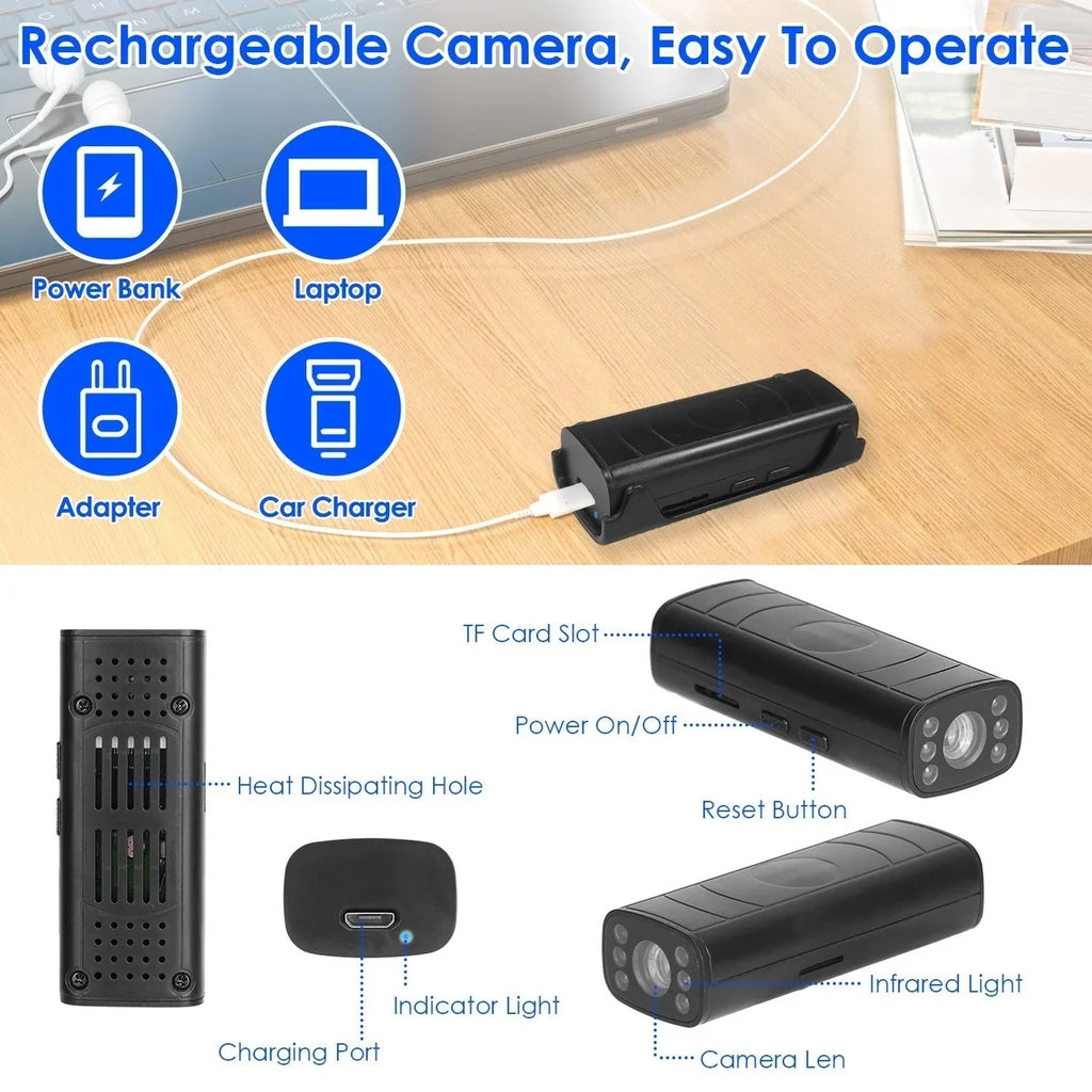 Flexible Rechargeable Adhesive Vision Vehicle Camera Wireless Hitch Camera Reverse with Camera Base Guide Backup Night