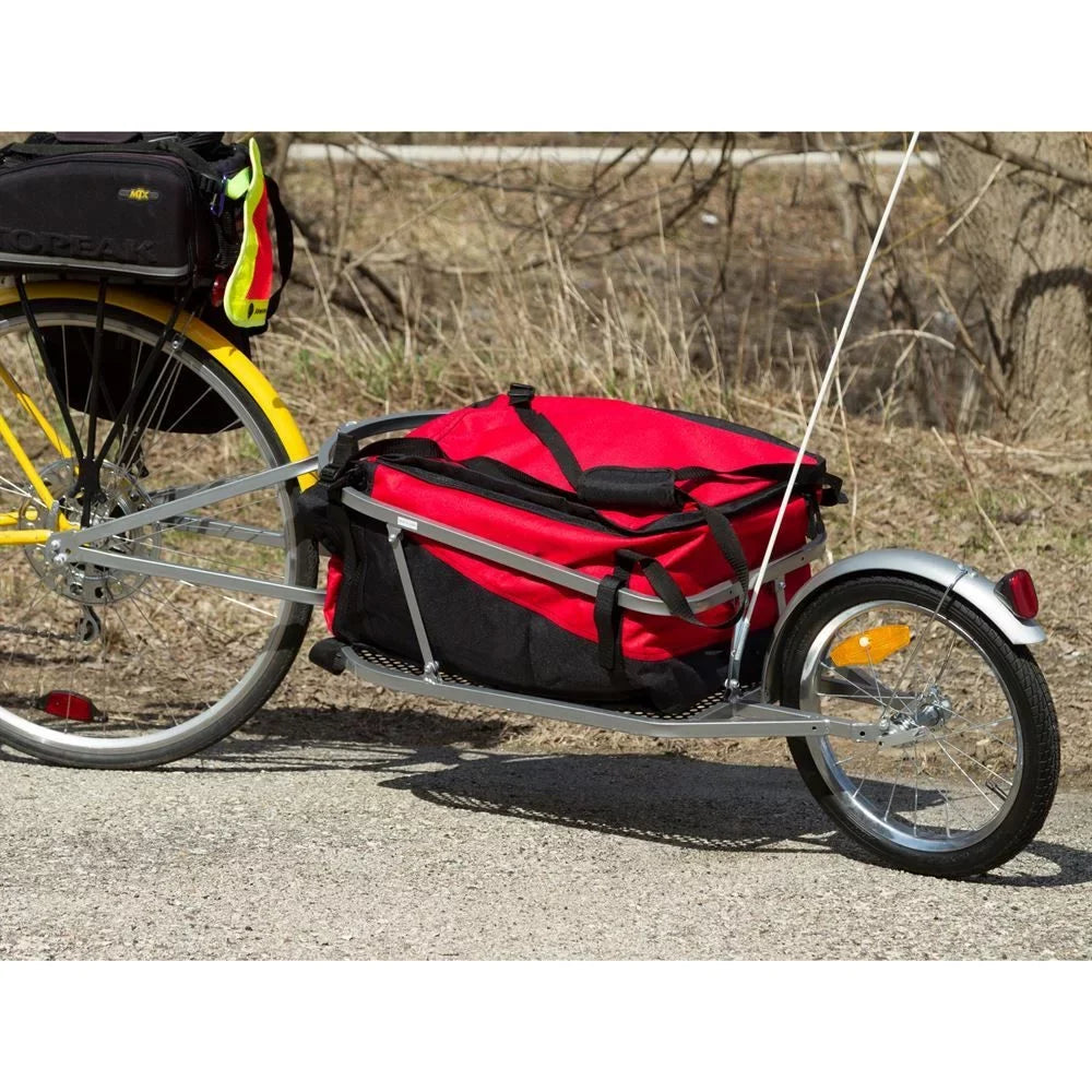 with exterior Cargo Trailer Pull-Behind Bag Wheel Single Cargo Bicycle Elevate BCT-8002