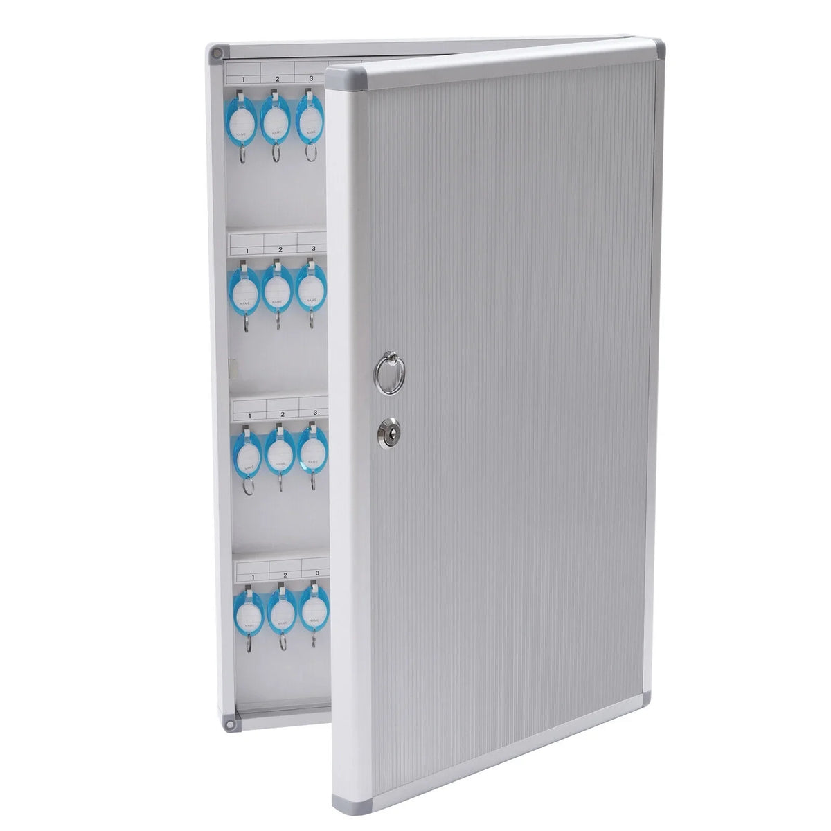 Safe 96 Key Storage Cabinet Box Organizer Silver Key Mount Box Lock Cabinet Wall