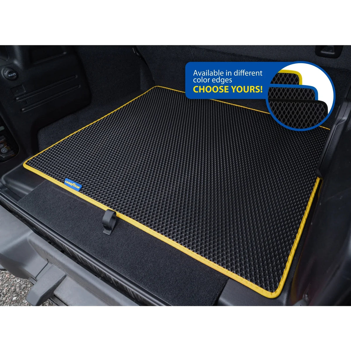 Wrangler Liquid - Dimond GY004562 Mat Trapping Custom - - & Jeep 2019-2024 Shape, Anti-Slip Duty Cargo Heavy for Liner Liner, Liner Cargo Waterproof, Trunk Goodyear Luggage Fit Dirt Technology with