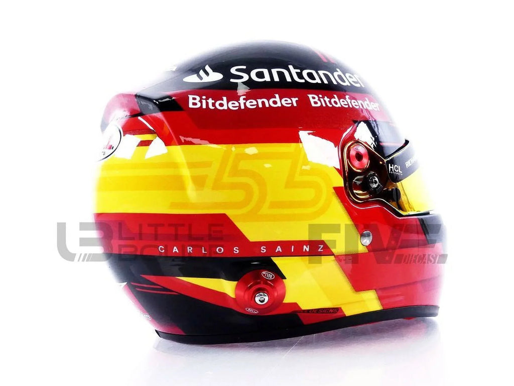 Jr - 1/2 - Carlos F1 Ferrari CASQUE Sainz HELMET 2023 MINI