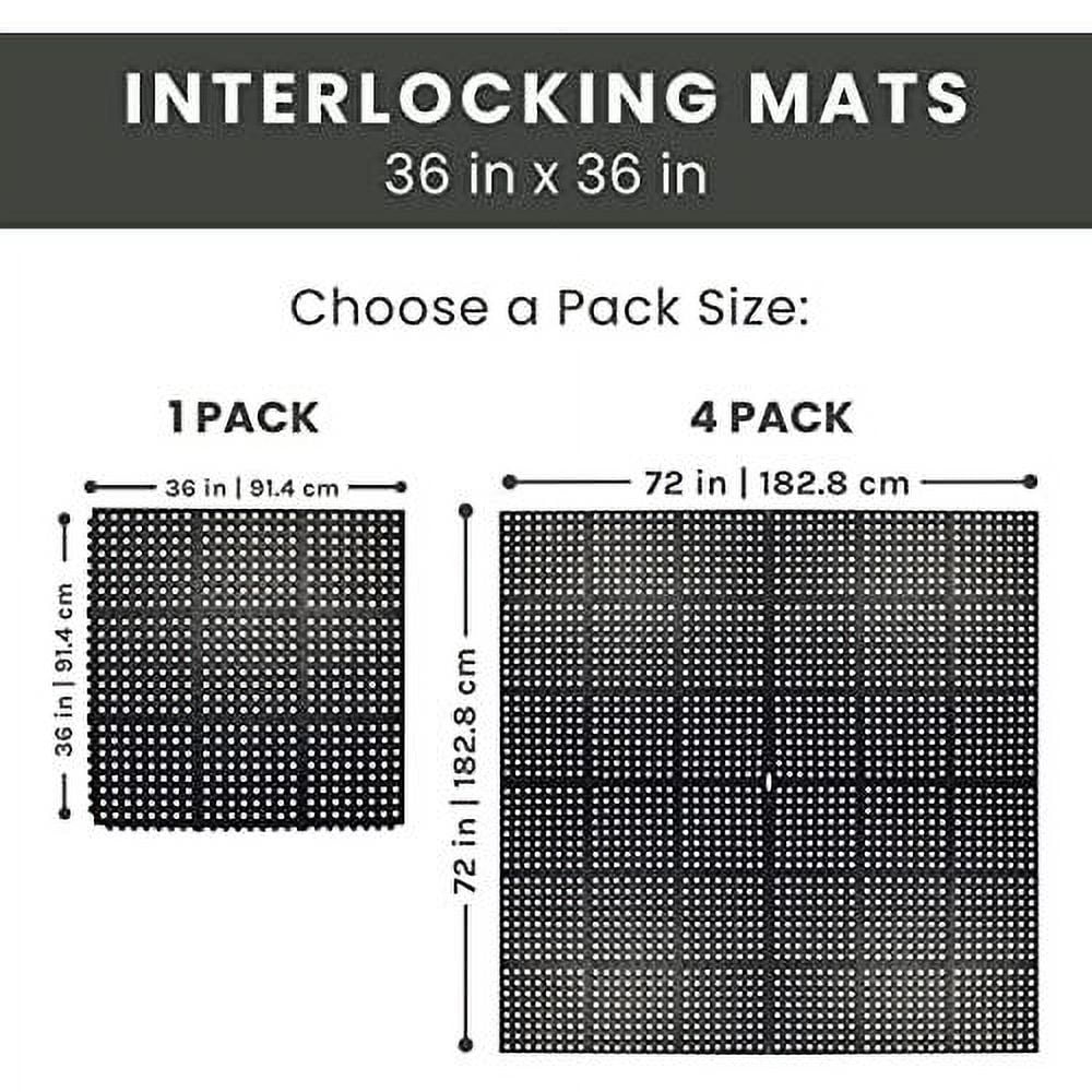 Interlocking Kitchen Door Garage Inch Shower Bar Restaurant Anti exterior X For Indoor Non-Slip Flooring Rubber Pool 36 Drainage, 36 Fatigue Floor Floor Mat Mat Durable