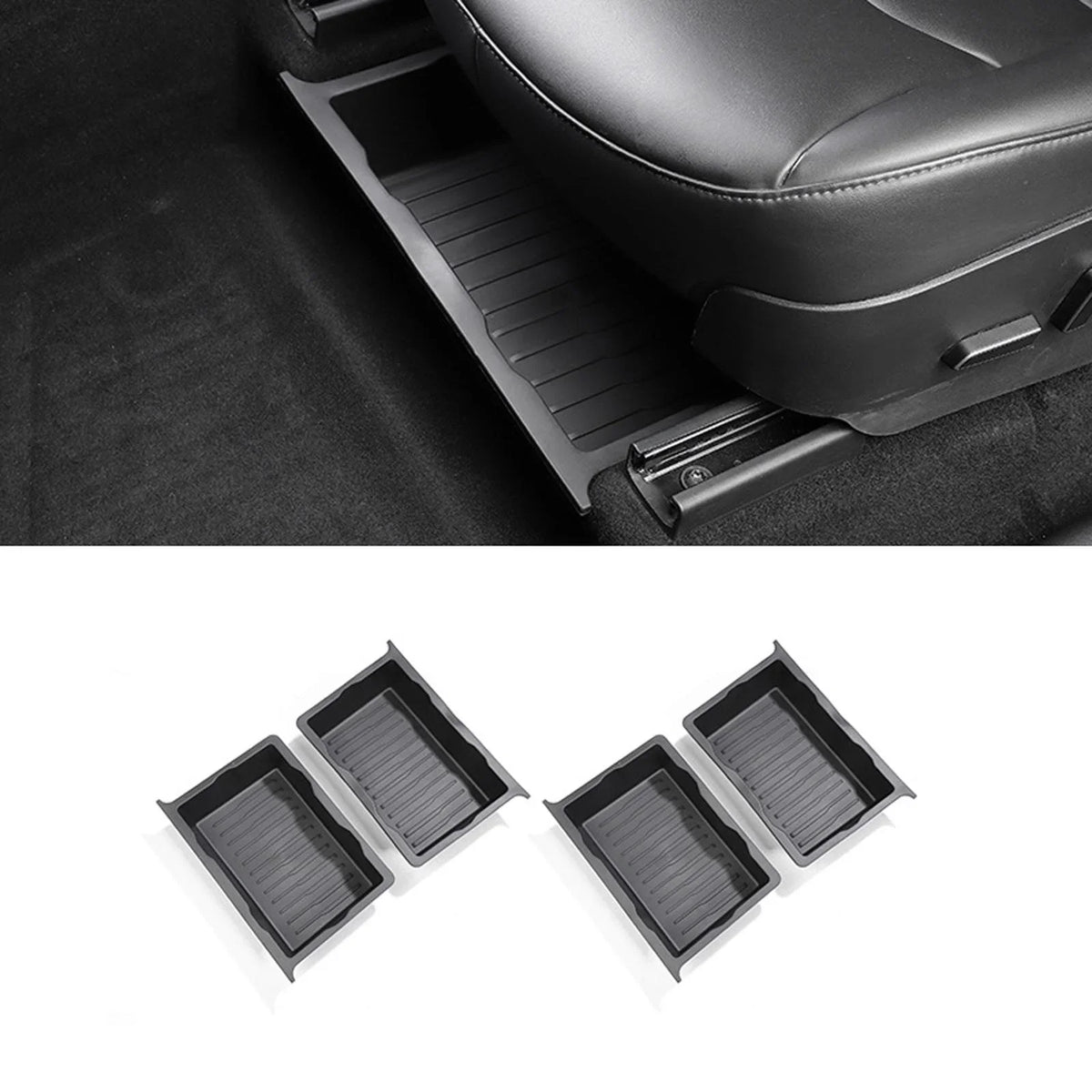 under for Box Storage Organizer Tray Durable Underseat Model Tray Y Hidden Seat