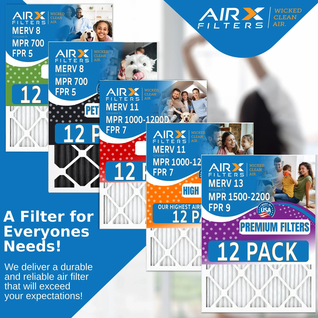 Pack 16x16x1 FPR by MERV to WICKED 13 Air Furnace & Filters Rating, 1500 AIR. Made 12 - Comparable of FILTERS Filter 9 - USA 2200 AIRX CLEAN MPR in
