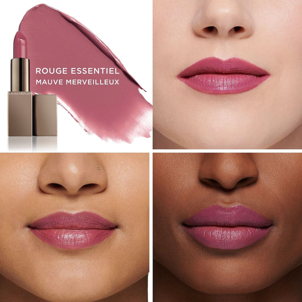 Mercier Silky Merveilleux Laura Essentiel Lipstick Rouge - Mauve mauve - Cream