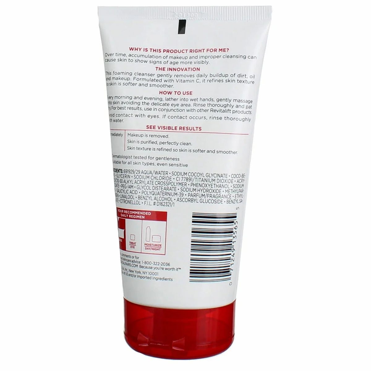 L'Oreal Smoothing RevitaLift of Cleanser Dermo-Expertise 5 6) (Pack oz Radiant Cream