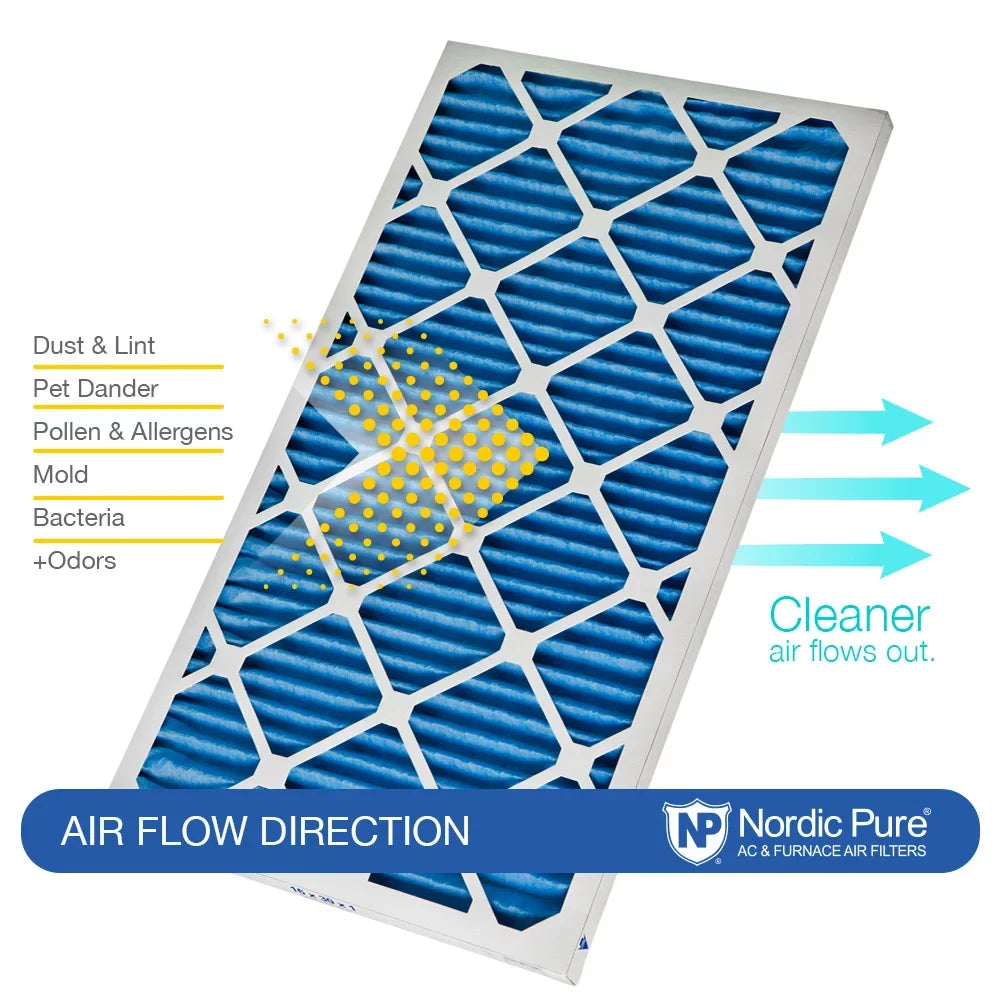 MERV Carbon (17_3/4x17_3/4) 7 Filters Pleated 18x18x1 Air Pack 24 Plus