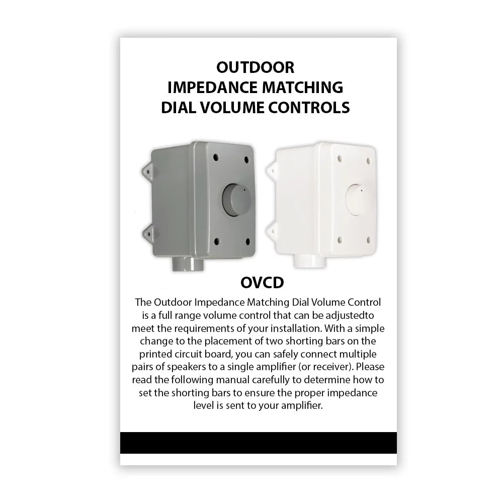 Set Theater 3 Volume Piece OVCDG exterior Weatherproof Gray Solutions Controls