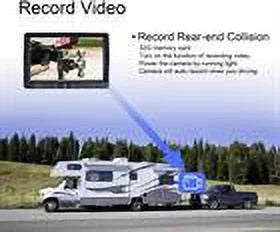 Vision View RV/Truck/Bus/Camper/Van/Pickup 7” For ZEROXCLUB Monitor System WRMBY1 Parking Night Rear Camera Backup