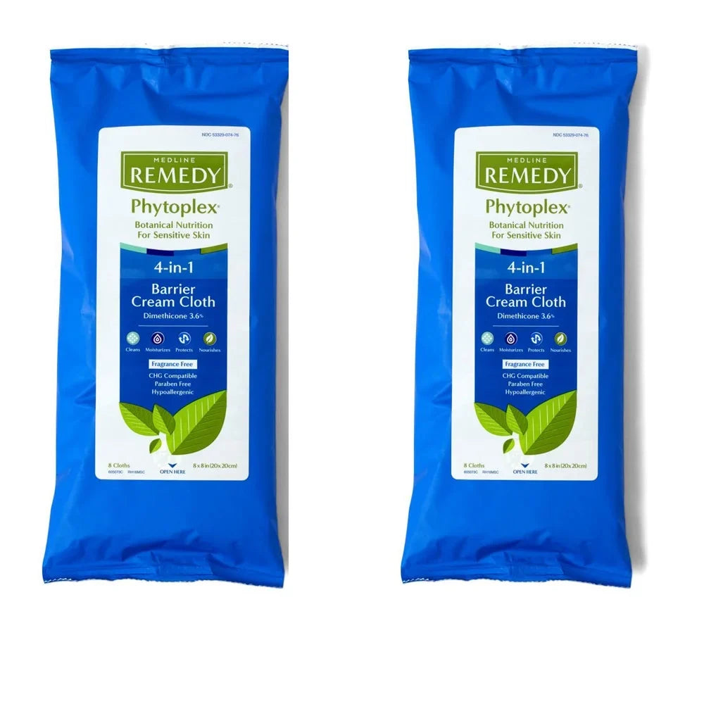 Fragrance Cream Cloths Phytoplex with 2 Barrier Pack Dimethicone, Remedy Free,