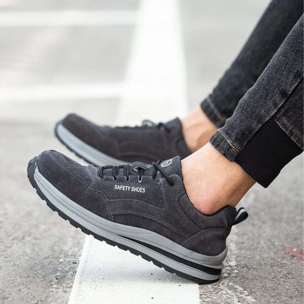 Men Tanleewa Shoes Safety Shoe for Steel Cap dimension Work Men9.5/Women10.5 Toe Indestructible