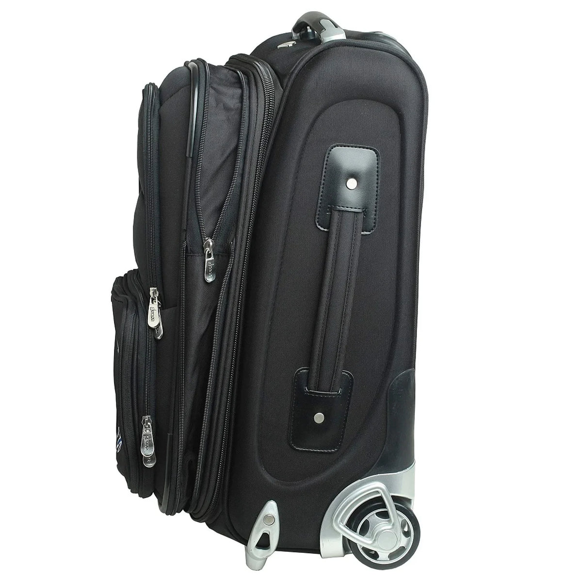 Tech Yellow GA Carry-On 21" Jackets MOJO Suitcase Rolling Softside Black