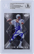 Manning Autographed #S183 #/3000 Fanatics Authenticated Indianapolis Masters Beckett Colts Witnessed Peyton Fanatics Certified Collector's - 1998 50-Point Card Authentic Rookie Edge