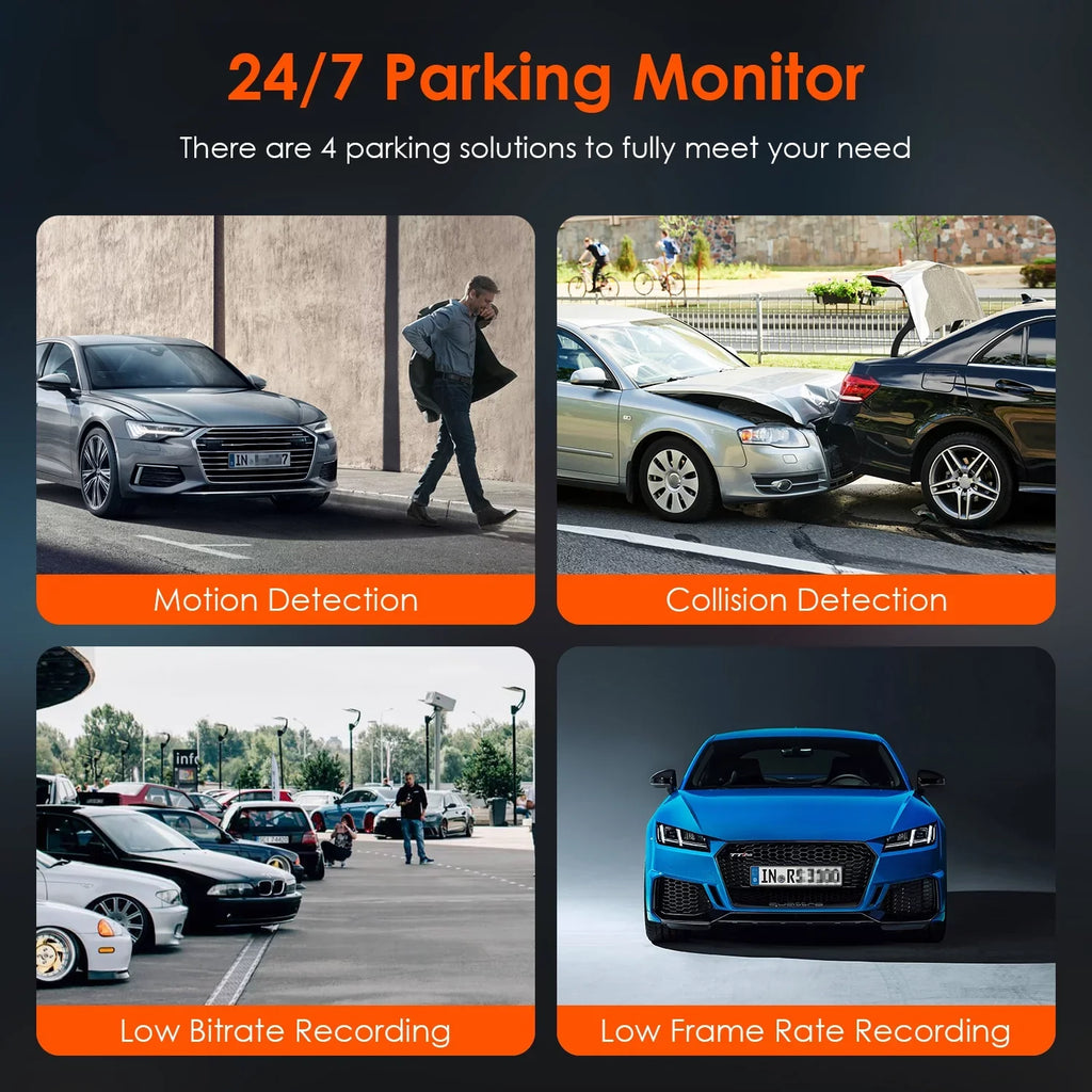 Control System, Compact 512GB with Car Dash Support WiFi Voice W camera G-Sensor, Max 24/7 GPS Lite) Cam 160° (E1 Vantrue Mode, Mini X Angle, 1080P, Dual Parking 1920 Wide