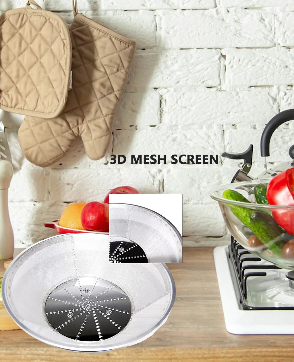 Vegetables & with Hand Juicer (Black) - Juicer Centrifugal Fruits Press Latch Safety for