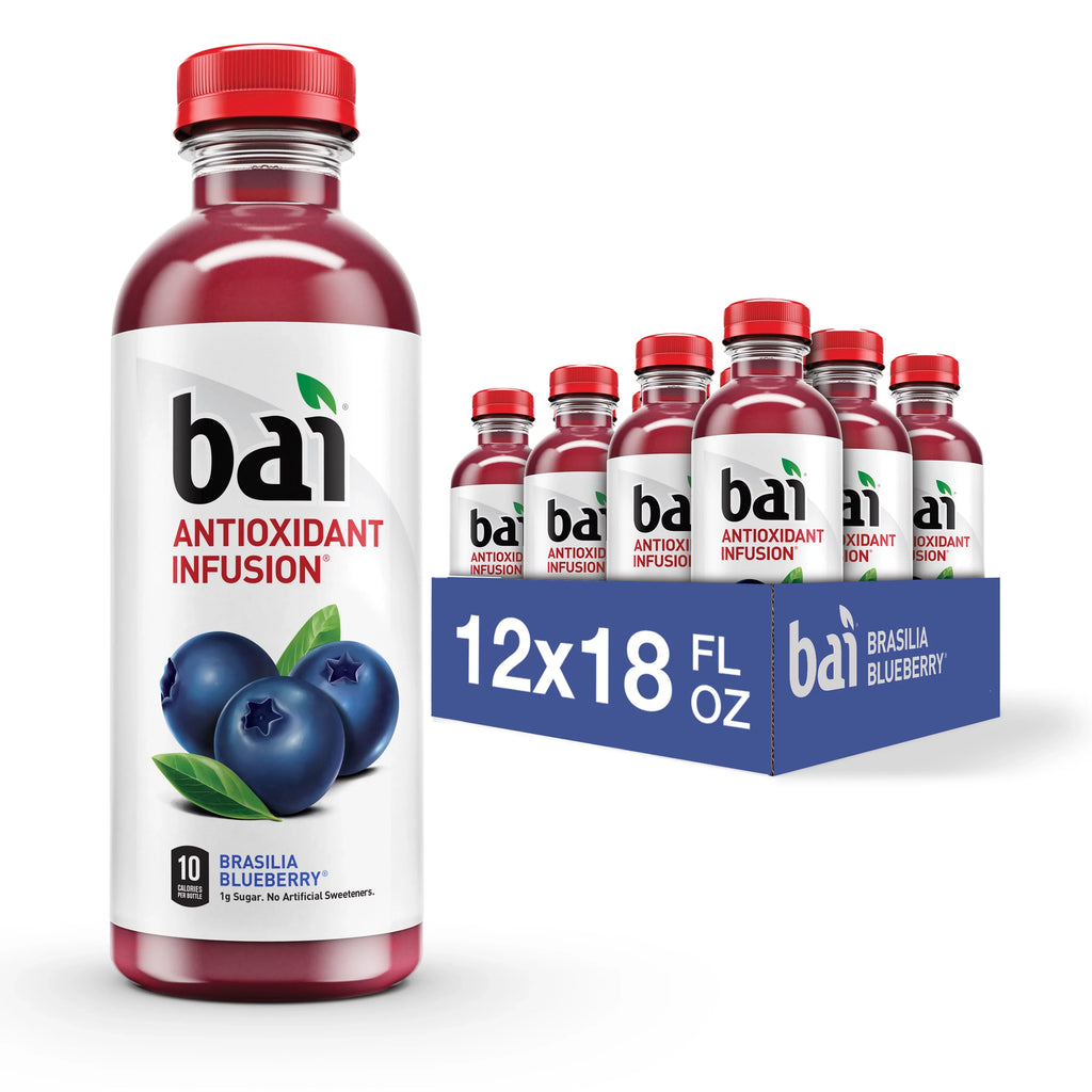 18 Drink, Brasilia Blueberry, Fl Gluten-Free, Bottles Bai Infused Pack 12 Antioxidant Oz,
