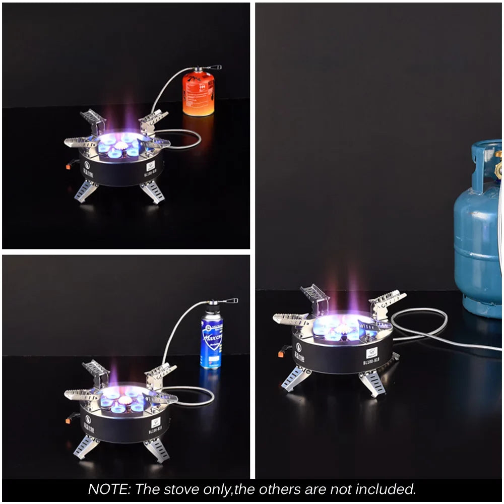 Traveling Camping Stove, Hiking Stove, Stove, core Foldable Seven Fishing 18000W Gas High Windproof Backpacking