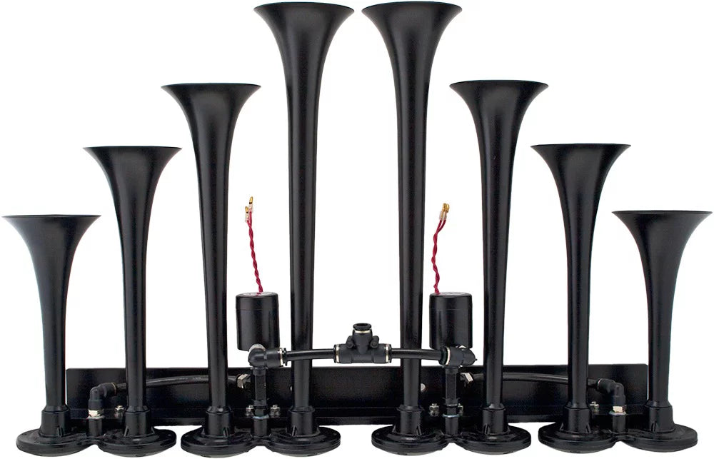 OCTOPOD Vixen dB.Fits Trumpets.Super Complete Air like Kit Pickup/Jeep Vehicles Tank, Aluminum Gallon 8 VXO4830AB/8124XB Loud Trucks/Car/Semi. System- 200psi Onboard for Train Horn 3 Compressor, Horns