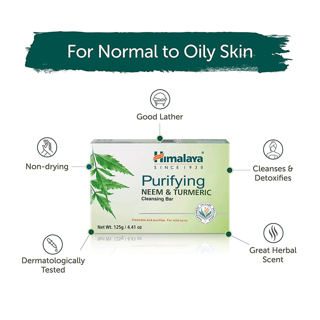 Looking of Healthy oz), Neem Free, from Turmeric and Vegan, for (4.41 Parabens, Purifying and g Himalaya 6 4.41 Ounce Bar 125 Free & Turmeric Gluten SLS Skin, Clean Pack Cleansing & (Pack 6) Neem Phthalates,