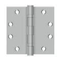 2BB Stainless x Square Steel Brushed Stainless Hinge, 4.5 in. 4.5