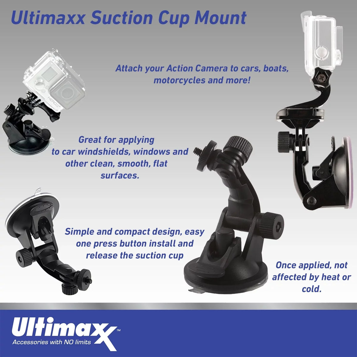 Ultimaxx & Mini GO Cam 3 (64GB) Adapter Metal Action (25pc More Camera Action 1/4” Dolly Screw for Insta360 Advanced Mounts, Bundle) Bundle Includes: -