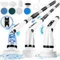 Car Tile Heads,Shower Bathroom Handle Brushes with Long Kitchen Cleaning Cordless WLRETMCI with Spin Brush Brush Household for Scrubber Cleaning Scrubber, Electric Tub Floor 8