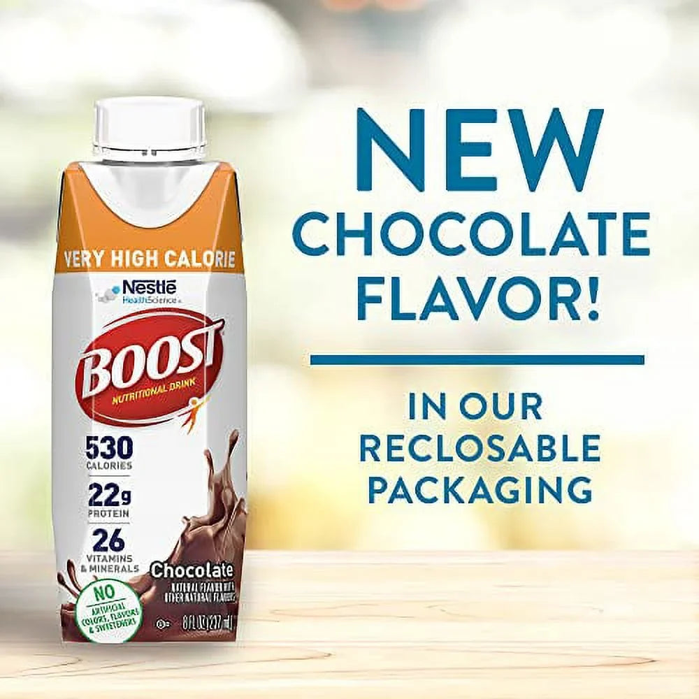 (Pack 24) Boost Oz 8 Calorie of Fl Drink, Very Chocolate, Nutritional High