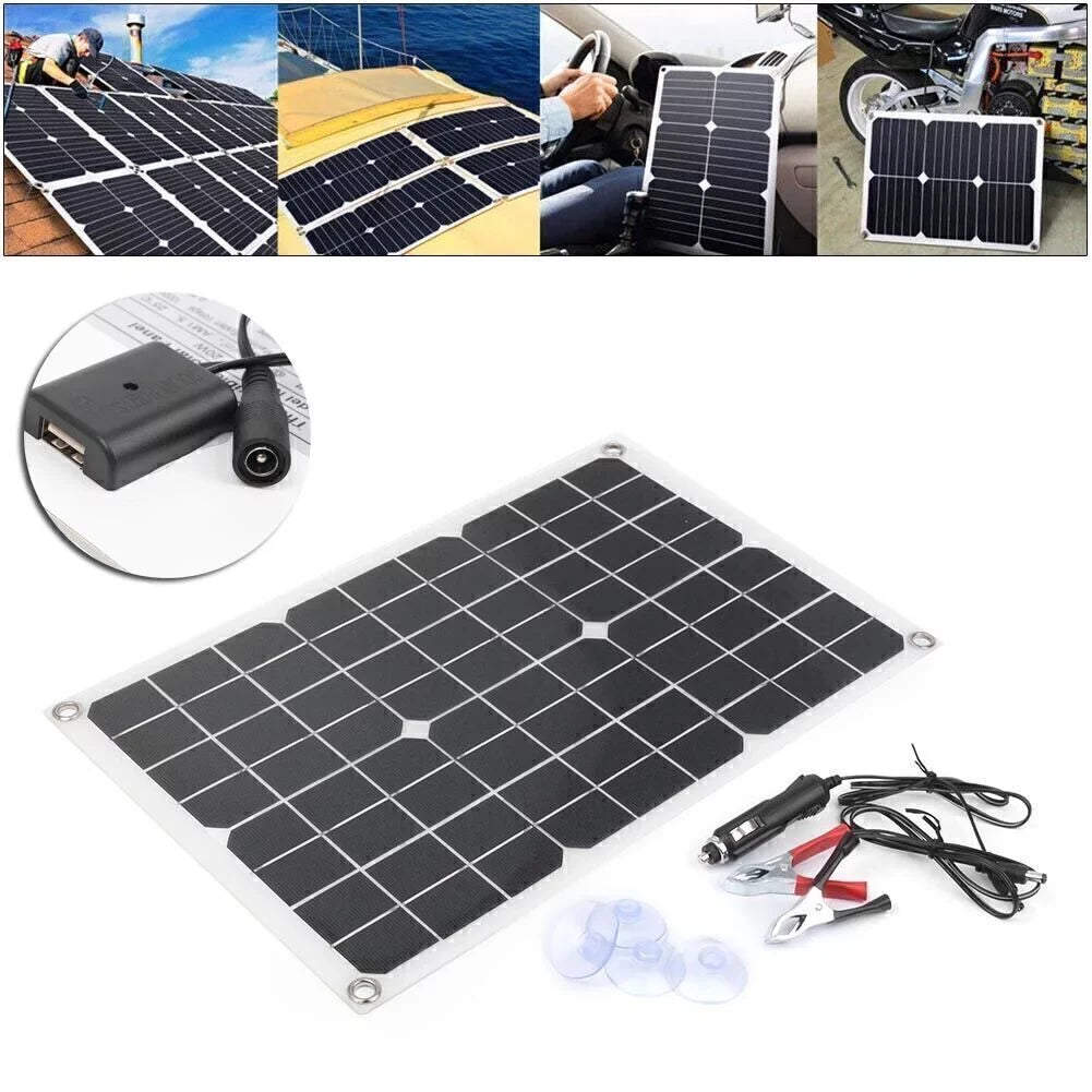 Monocrystalline Charger Ports 20W Panel ligaofeng Multifunctional USB Portable Output Battery with Solar Ultra-thin Waterproof