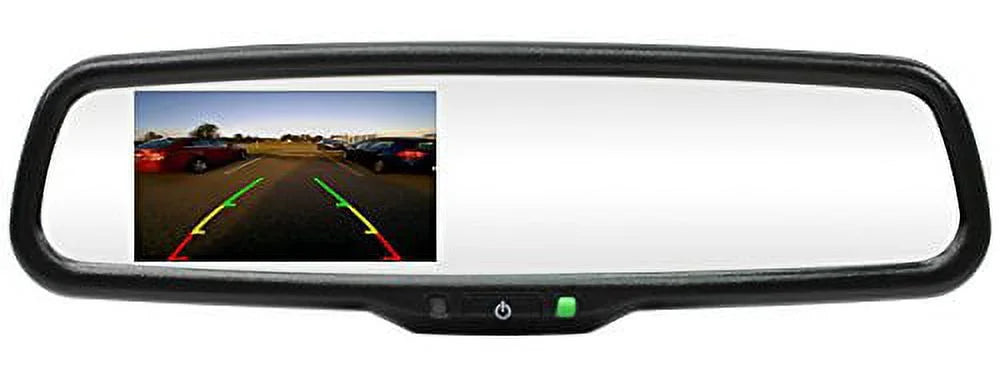 Quick-touch inputs & Video LCD Two Mirror 4.3" 250-8240 Rostra Rearview with