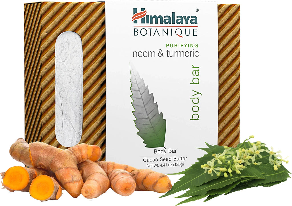 Neem & Himalaya Oily Body Prone Purifying Of Body Oz Total Turmeric Botanique (Pack A 4). And For Bar Skin, Cleaning, Deep For Acne 4.41