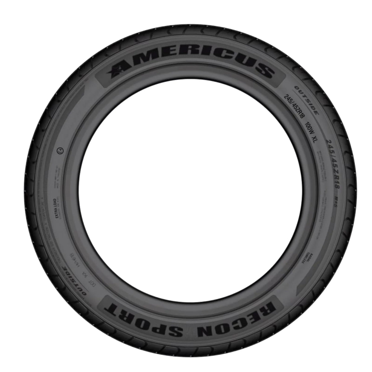 Americus All climate Recon Tire Passenger XL 103W Sport 245/45ZR20