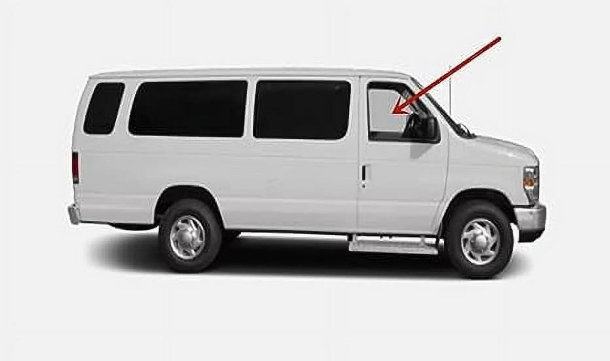 Front Passenger Right 2015-2019 Side Econoline with Compatible Van Glass Models Door