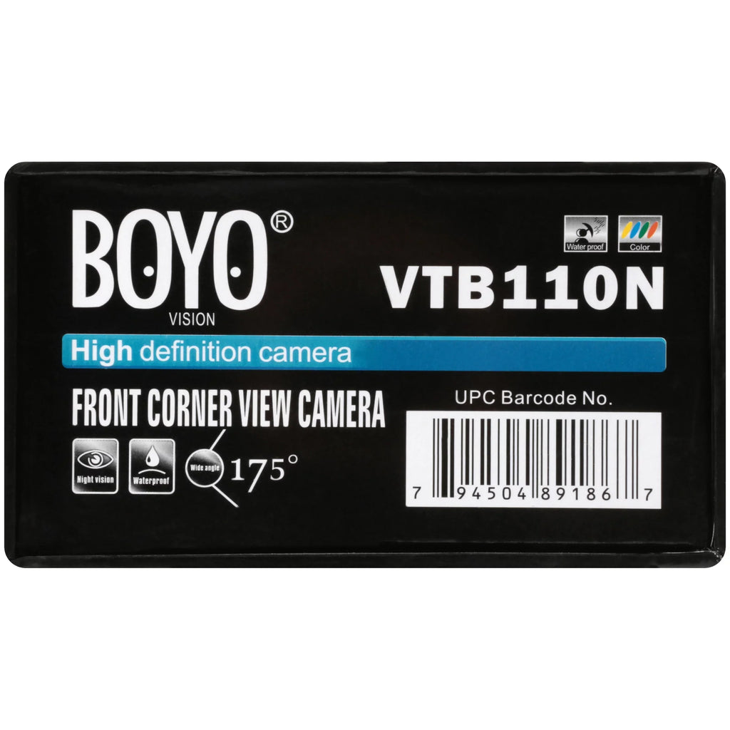 Corner-View Universal VTB110N - Mount Front Camera BOYO