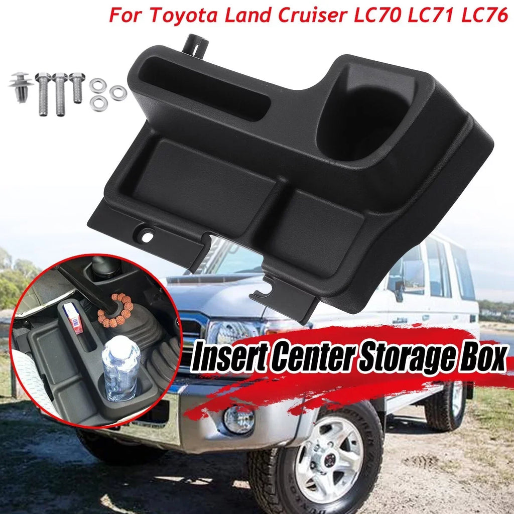 Center Box Black Organizer Interior Land for Storage Centre Replacement LC70 LC76, Cruiser Box, Console Car Console LC71
