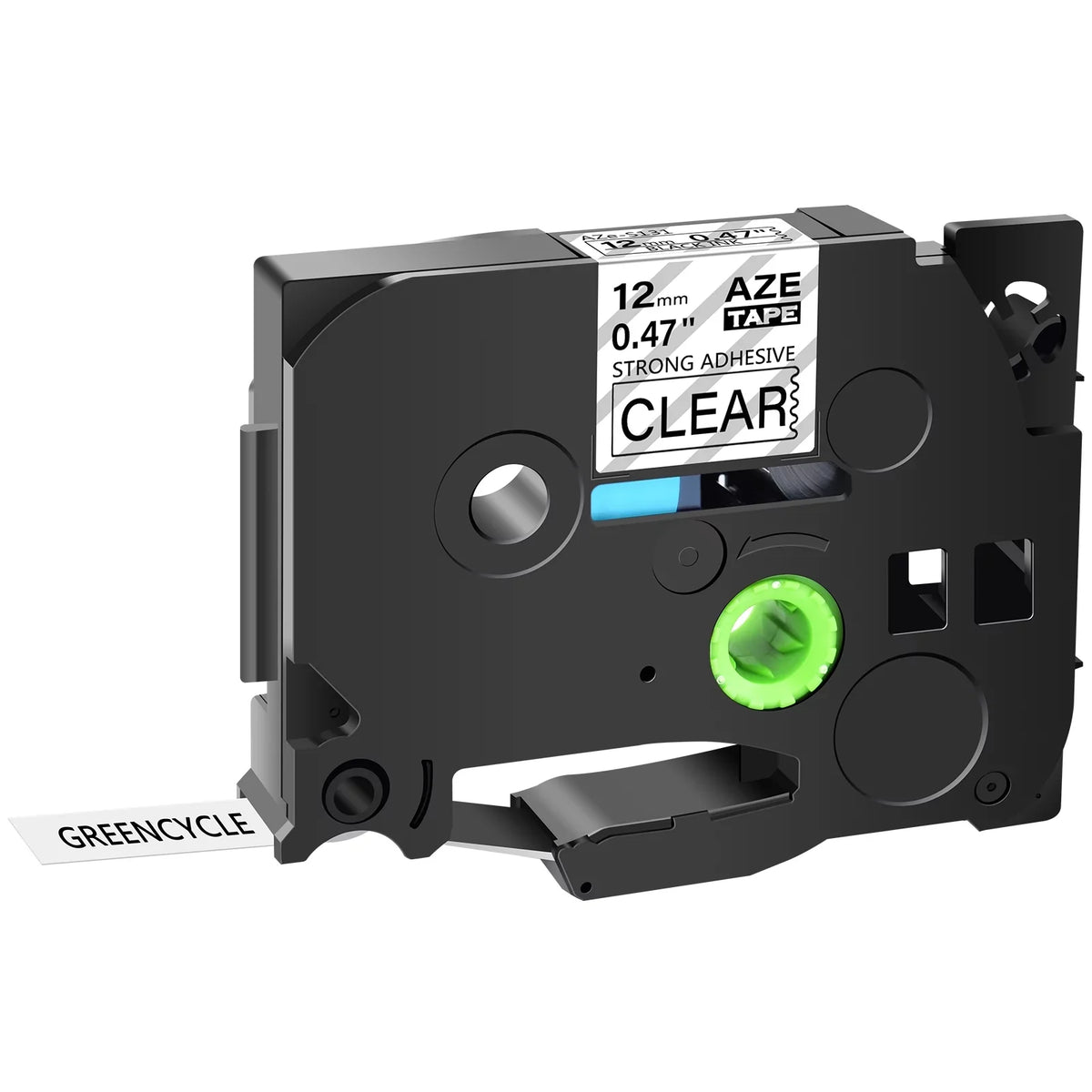 TZe-131 Clear 12mm Black Laminated Strength 100PK GREENCYCLE P-touch TZe TZe-S131 on Compatible TZ-131 Extra Brother TZ Tape TZ-S131 Label for