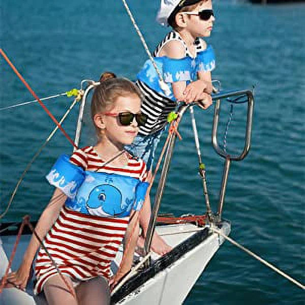 Training Pool, lbs Vest Toddler Jacket Swimming for Equipment Girls for Learning for Swim with Life Goggle Strap Jacket Swimming Adjustable & Boys Suitable Swimming 3-14yrs, Kids Swim 22-66