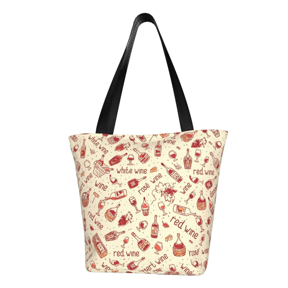 Women'S Tote Red Shopping Capacity Bag,Shoulder Hobos Bag Bag Large Handbags Wine Lukts