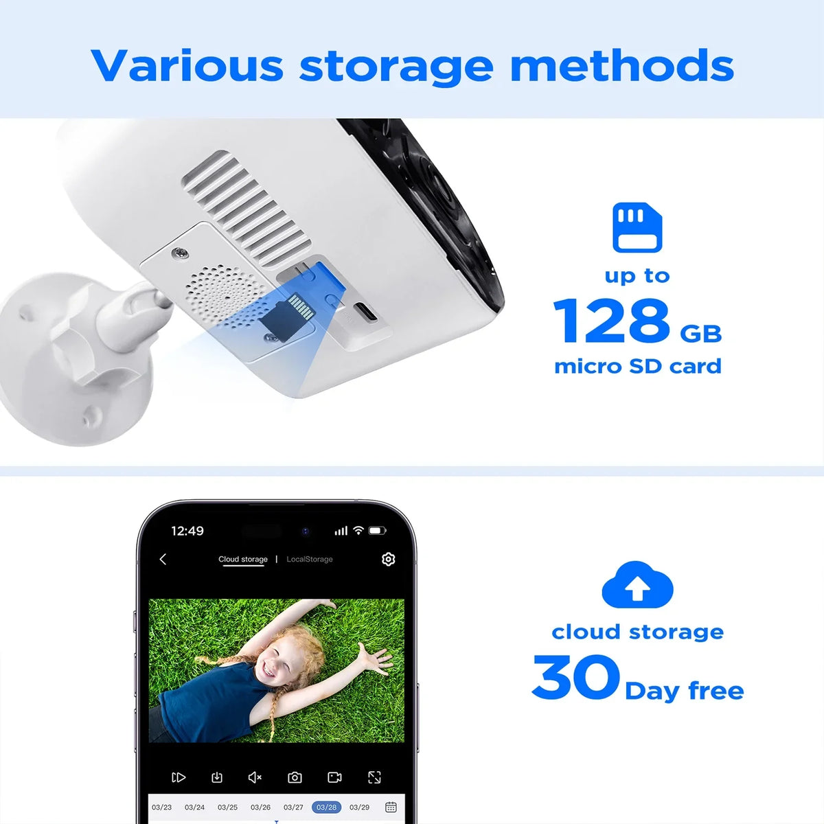 WiFi Solar Bullet Powered Surveillance Pack Camera Wireless Security 2K/4MP Camera exterior Battery SC15 Toguard 2
