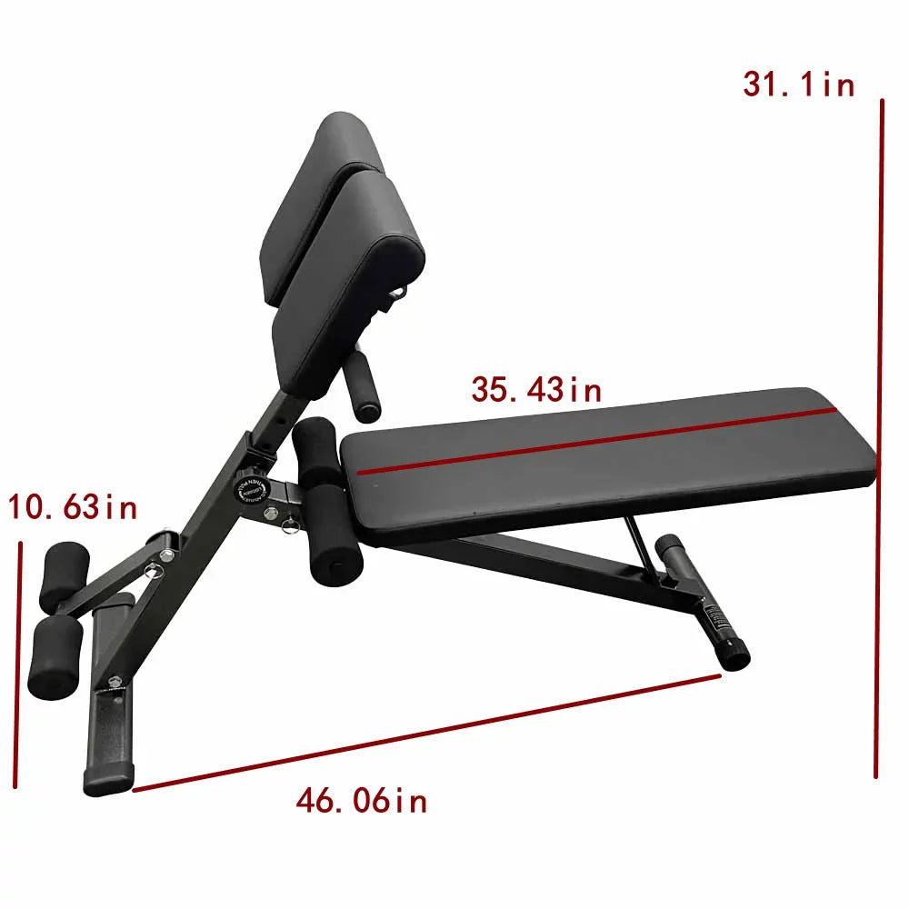Equipment Dumbbell Extension Bench Back Hyper Stool Gym Chair Fitness INTSUPERMAI Roman