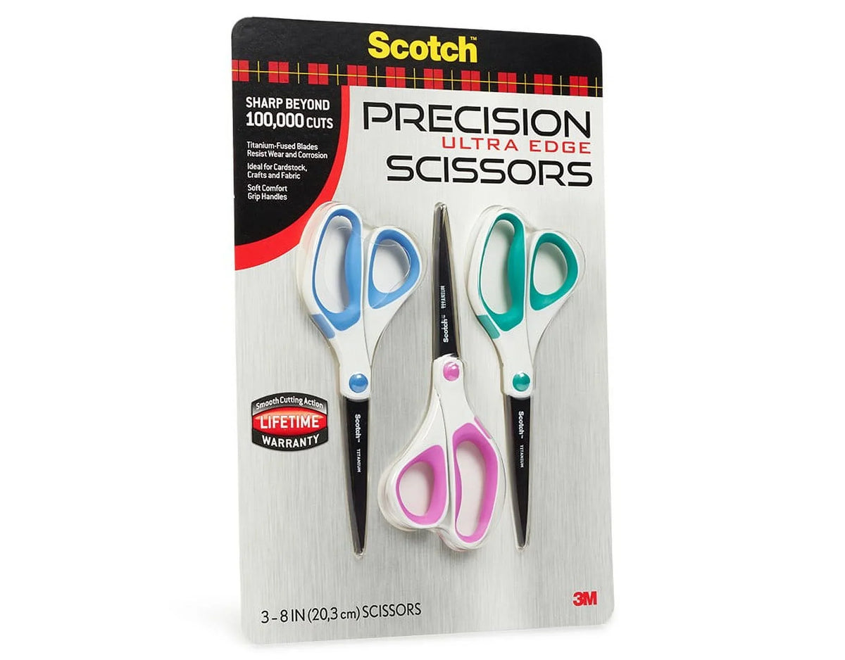 Pack Ultra Precision Scissors, Scotch 3 Edge