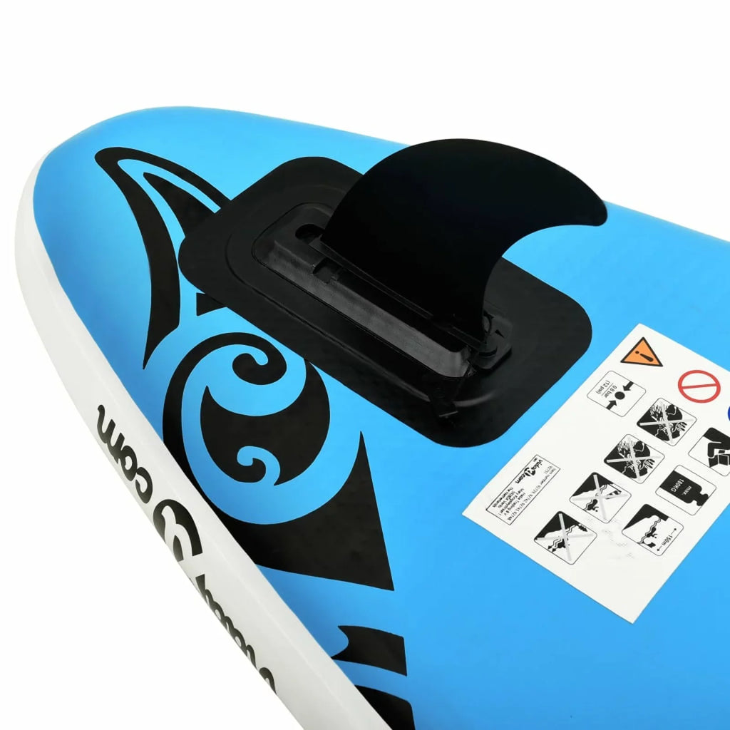 120.1"x29.9"x5.9" Blue Set Paddleboard Inflatable Carevas