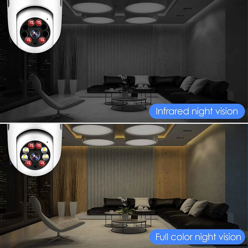 360 Surveillance Mobile Full-Color and Light View Bulb Camera, Vision(2 Wi-Fi Degrees 1080P exterior Remote Phone E27 Night PCS) Camera Camera, Security Camera,