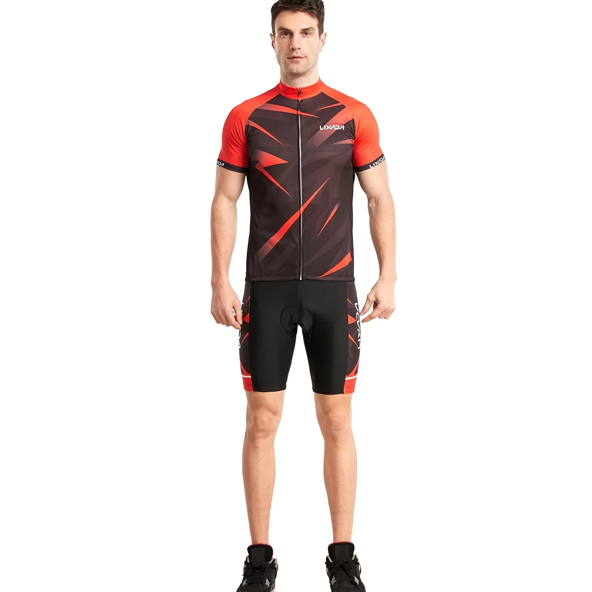 Shirt MTB Bike Shorts and Men Jersey Padded apparel Breathable Short Cycling Lixada Suit Sleeve